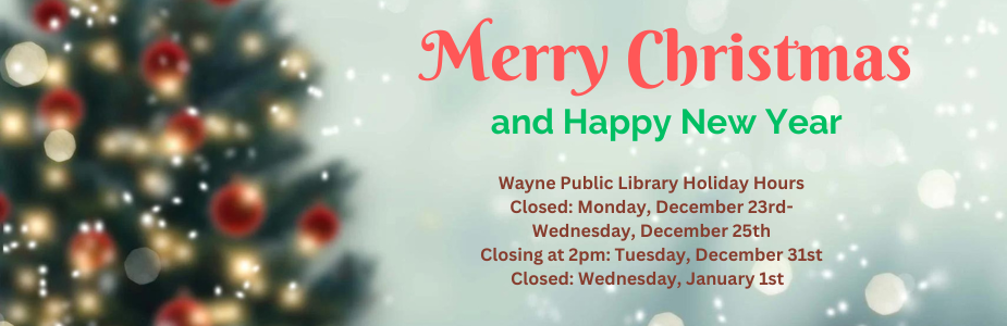 Closed 12/23-12/25, closed  early 12/31 2pm, closed 1/1